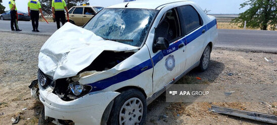 Azərbaycanda təlim maşınının iştirakı ilə qəza olub, ölən var - FOTO