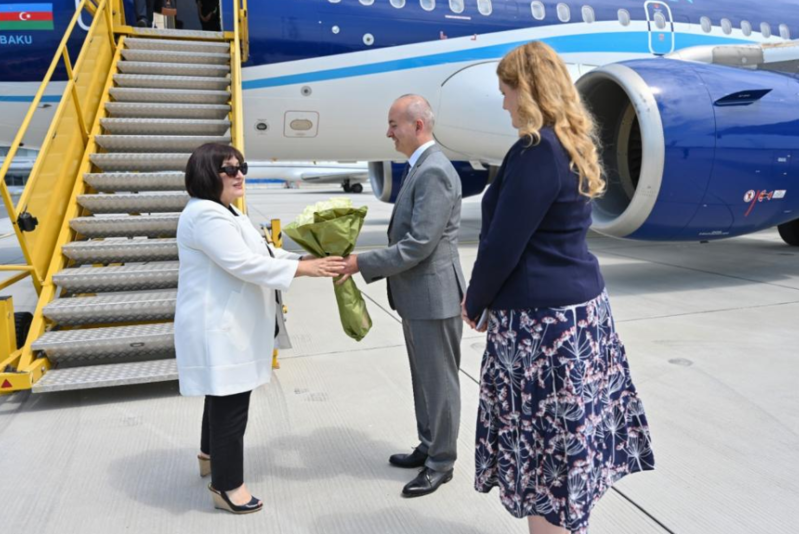 Milli Məclisin sədri Sahibə Qafarova Avstriya Respublikasına rəsmi səfərə gəlib