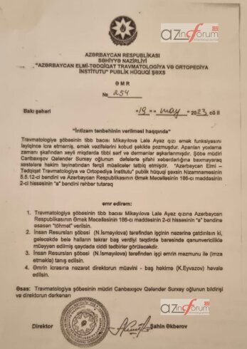 Travmatologiya İnstitutunun direktoru iki bacıya niyə qənim kəsilib - VİDEO