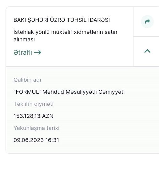 Bakı Təhsil İdarəsinin şübhəli tenderləri - Yüz minlər hara axıdılır?