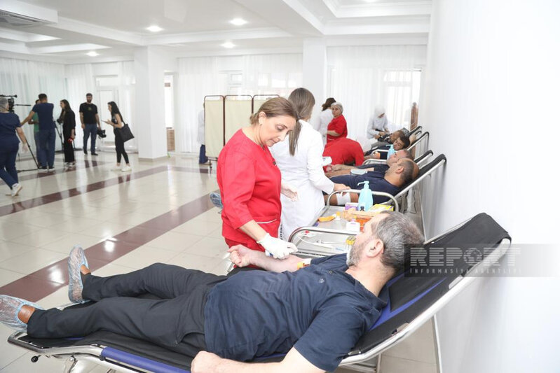 Allahşükür Paşazadə qan verib - FOTO