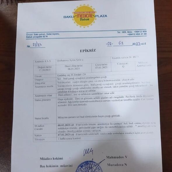 Üç dəfə əməliyyat keçirmiş Aytənin yardıma ehtiyacı var - FOTO