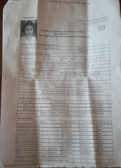 10 yaşlı Əsna əməliyyat olunmalıdır: 2 500 manata ehtiyacı var - FOTO