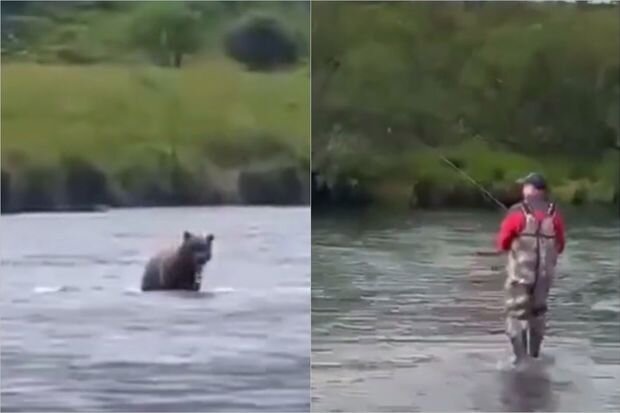 Bir-birini gözdən qaçırmayan balıq ovçuları - VİDEO