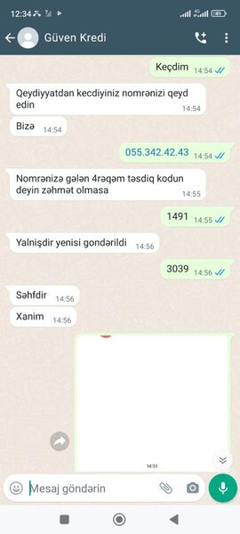 'Guvenkredittaz" müştəriləri aldadaraq kartlarından pul çəkir