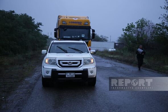 Rusiya QXC-nin Qarabağdakı erməniəsillilərə göndərdiyi ərzaq maşını Xankəndiyə çatıb - YENİLƏNİB + FOTO/VİDEO
