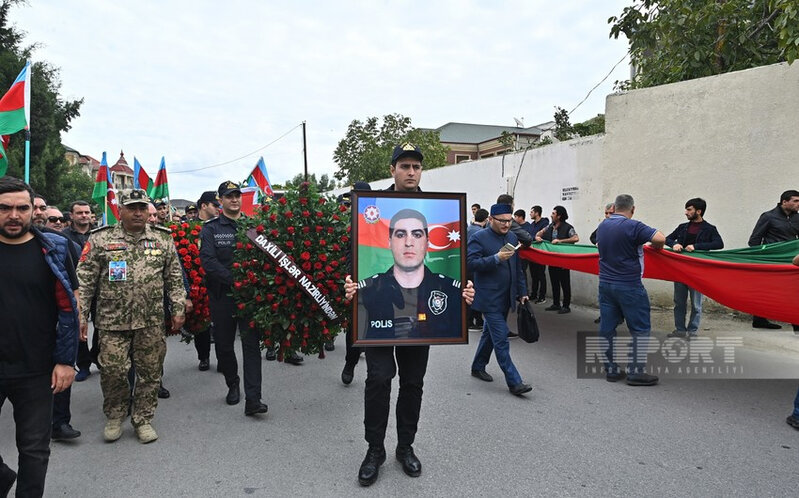 Ermənilərin mina terroru nəticəsində həlak olan Seymur Mahmudov dəfn olunub - YENİLƏNİB 2 - FOTO