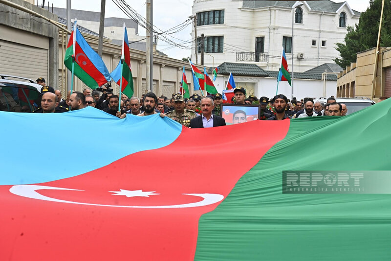 Ermənilərin mina terroru nəticəsində həlak olan Seymur Mahmudov dəfn olunub - YENİLƏNİB 2 - FOTO