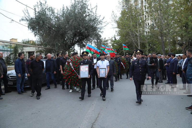 Erməni terroru nəticəsində həlak olan polis serjantı dəfn olunub - FOTO - YENİLƏNİB 2
