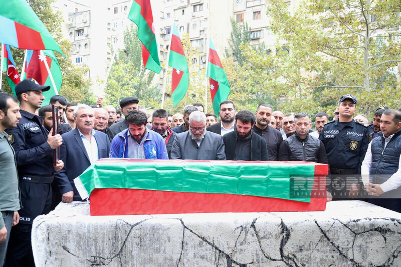 Erməni terroru nəticəsində həlak olan polis serjantı dəfn olunub - FOTO - YENİLƏNİB 2