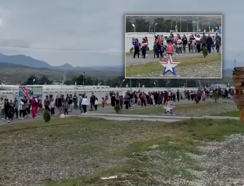 Ermənilər Xandəndini tərk edirlər - VİDEO