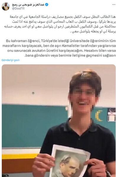 Atatürkü təhqir edən şəxs haqqında cinayət işi açıldı - FOTO