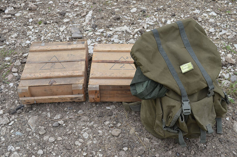 Xocavənd rayonunun Qarakənd yaşayış məntəqəsi yaxınlığında tərk edilmiş döyüş mövqeyi - FOTO/VİDEO