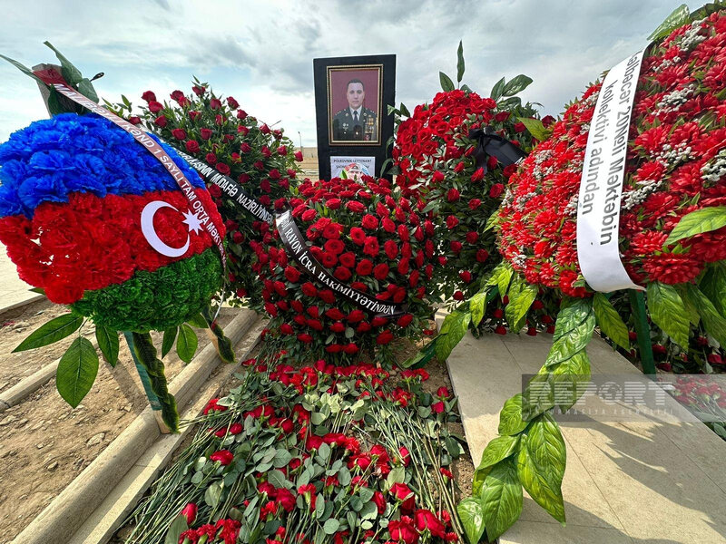 Mina terrorunda şəhid olan polkovnik-leytenant İkinci Şəhidlər xiyabanında dəfn edilib - FOTO