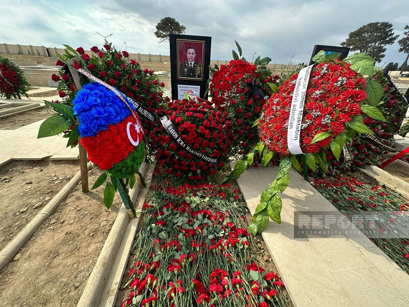 Mina terrorunda şəhid olan polkovnik-leytenant İkinci Şəhidlər xiyabanında dəfn edilib - FOTO