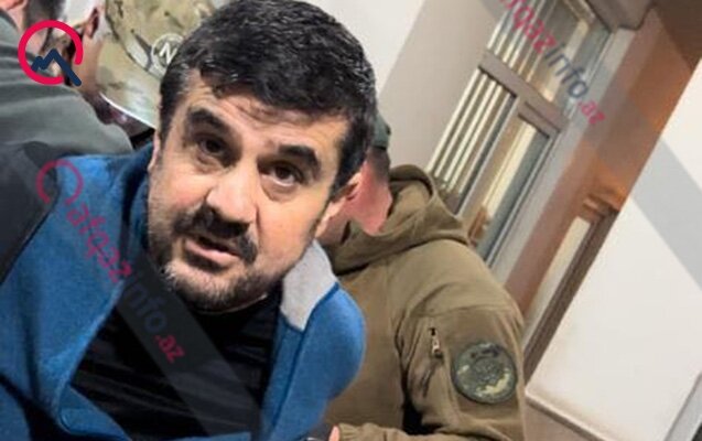 Arutyunyan həbs olunarkən - Fotolar