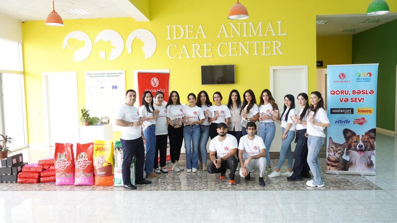 "Veysəloğlu Distribusiya" şirkəti sahibsiz heyvanları ziyarət edib