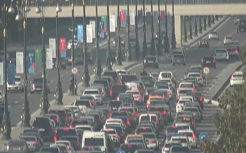 Heydər Əliyev prospektində qəza olub, sıxlıq yaranıb