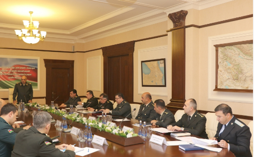Hərbi Prokurorluqda geniş kollegiya iclası keçirilib