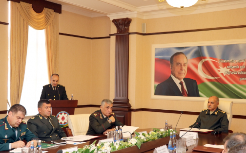 Hərbi Prokurorluqda geniş kollegiya iclası keçirilib