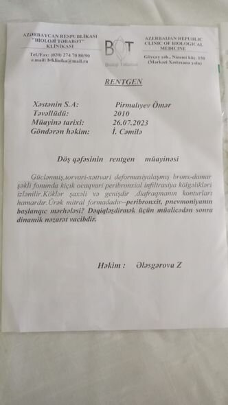 Serebral iflicdən əziyyət çəkən Ömərin anası: "Övladımın müalicəsi üçün 150 manata ehtiyacımız var" - FOTO