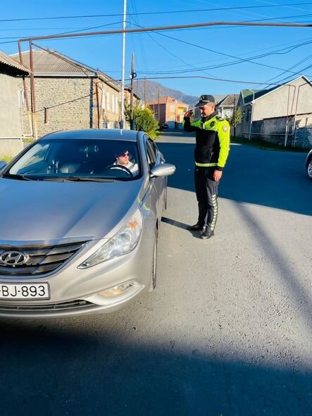 Zaqatalada qaydalara riayət etməyən sürücülər barəsində tədbir görülüb - FOTO