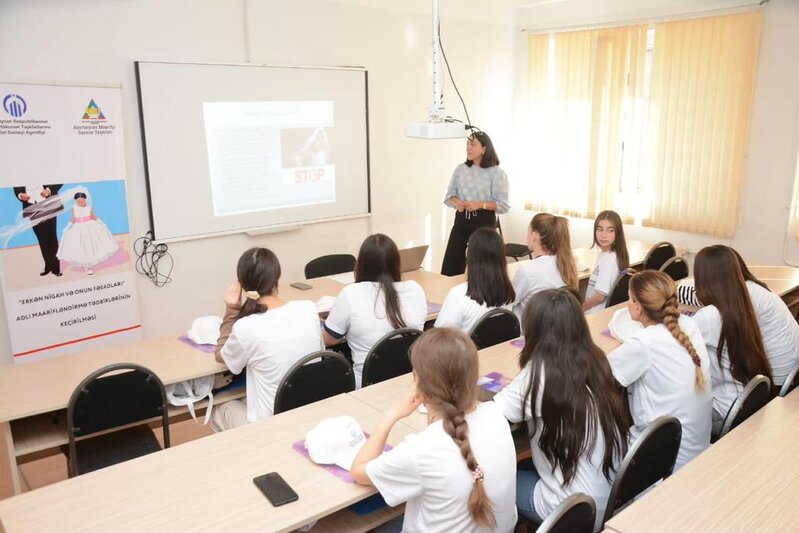 "Erkən nigah və onun fəsadları" adlı layihə çərçivəsində maarifləndirmə tədbirləri həyata keçirilib