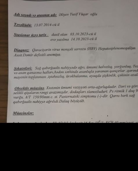 Evlərini satsalar da, əməliyyat pulunu toplaya bilməyiblər: 9 yaşlı Yusifin dəstəyə ehtiyacı var - FOTO