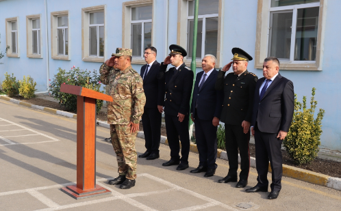 Hərbi Prokurorluq Tovuzda Ulu Öndərin 100 illik yubileyi ilə bağlı hərbi qulluqçularla birgə tədbir keçirib