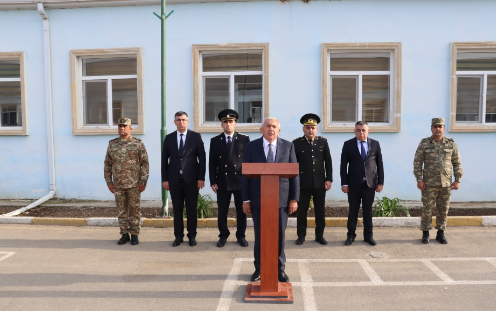 Hərbi Prokurorluq Tovuzda Ulu Öndərin 100 illik yubileyi ilə bağlı hərbi qulluqçularla birgə tədbir keçirib