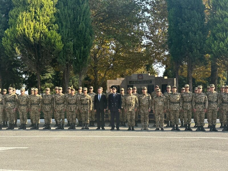Daxili Qoşunlarının N saylı hərbi hissəsində Hərbi Prokurorluq tərəfindən hüquqi maarifləndirmə tədbiri keçirilib