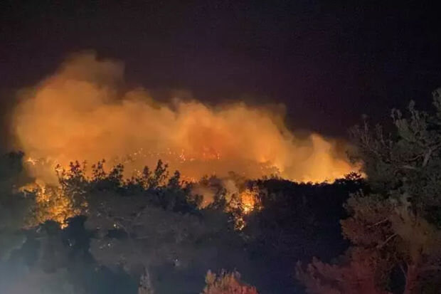 Azərbaycan-Ermənistan şərti sərhədində yanğın olub