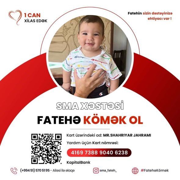 Nadir xəstəlikdən əziyyət çəkən doqquz aylıq körpənin sağalma ehtimalı var: Dərdinə birlikdə çarə olaq - FOTO