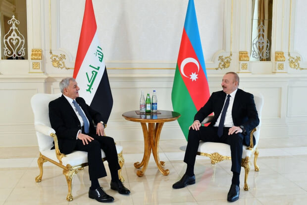 Azərbaycan və İraq prezidentlərinin təkbətək görüşü başlayıb - FOTO