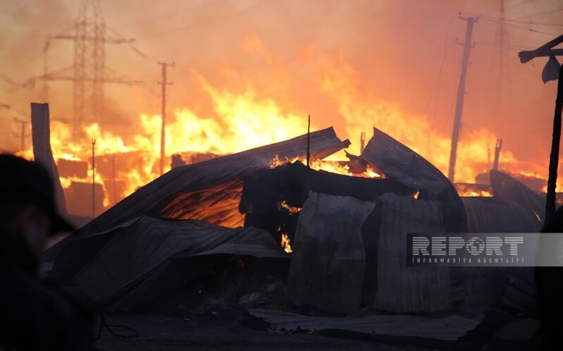 Bakıda inşaat materialları bazarındakı yanğınla bağlı cinayət işi başlanıb