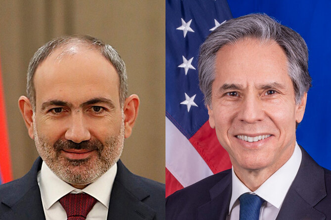 Paşinyan və Blinken arasında telefon danışığı olub