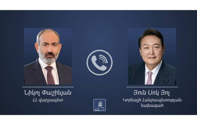 Paşinyan Yun Suk Yeol ilə telefonla danışıb