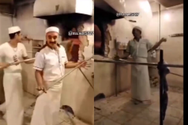 Rəqs edən işçilərə görə çörək sexi bağlanıb - VİDEO