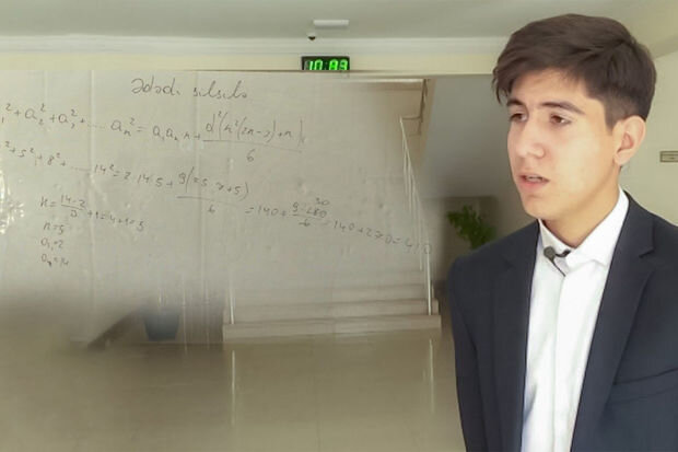 Salyan məktəblisinin böyük uğuru: Yeni riyazi düstur kəşf etdi - VİDEO