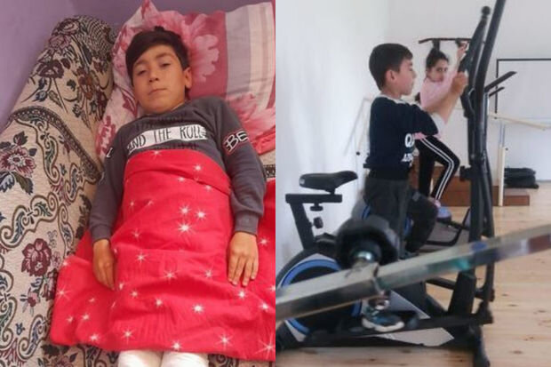 Serebral iflicdən əziyyət çəkən Əlinin anası: "Yemək almağa belə pulumuz yoxdur" - FOTO