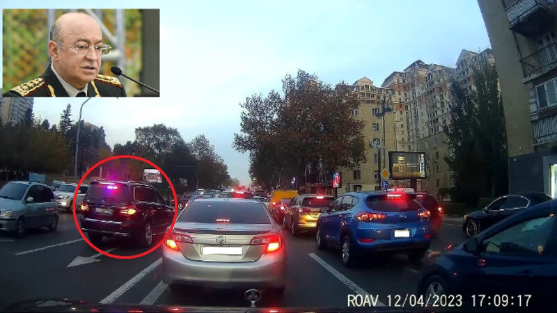 Kəmaləddin Heydərovun "miqalkalı" korteji əks yola çıxıb təhlükə yaratdı (VİDEO)