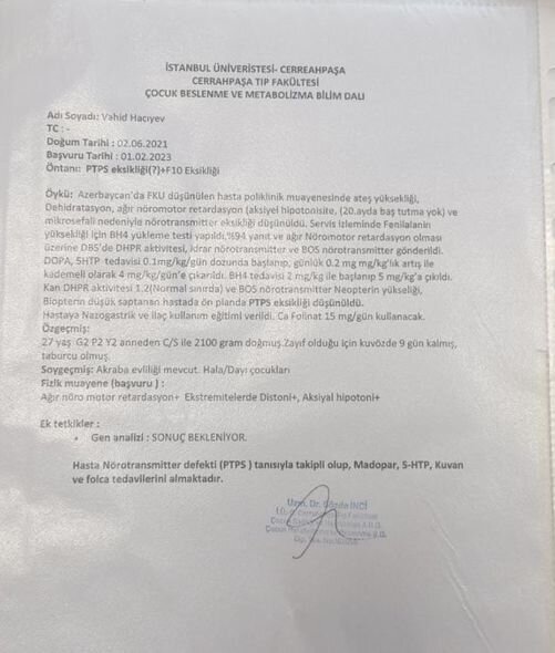 Üç yaşlı Vahidin atası: "Övladım burun yolundan salınan şlanqla qidalanır, köməyinizə ehtiyacımız var" - FOTO