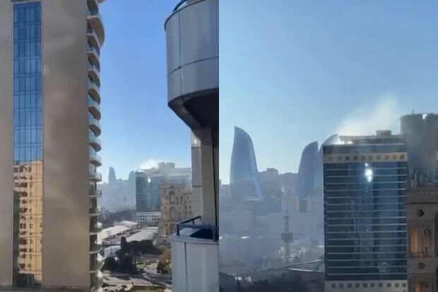 FHN: "Bakının mərkəzində yanğın görüntüləri həqiqəti əks etdirmir" - VİDEO