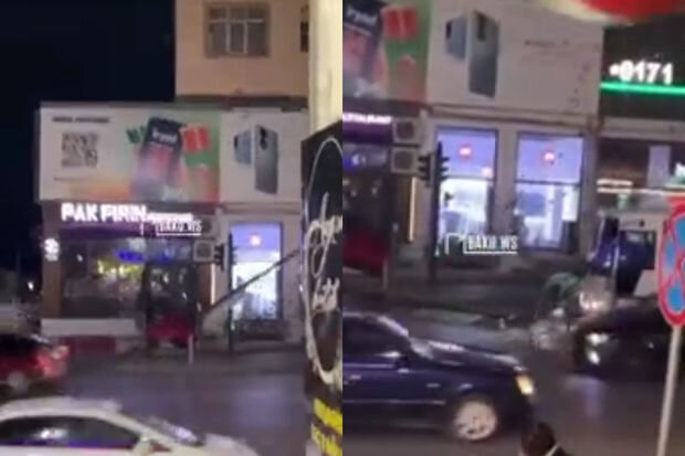 Xırdalanda qorxunc anlar: Sərnişinlər son anda ölümdən döndülər - VİDEO