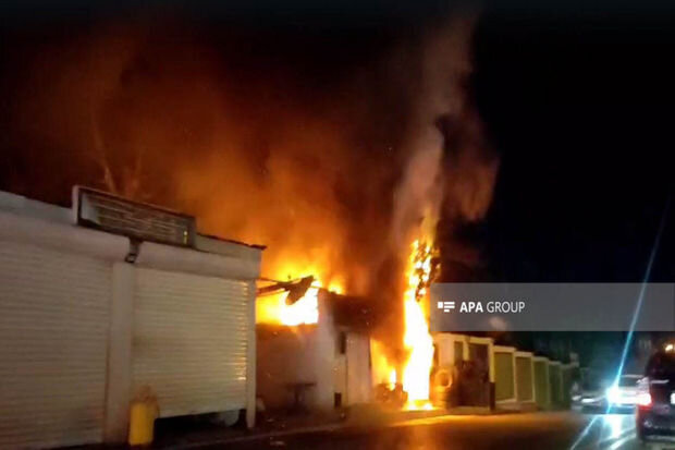 Bakıda avtomobil təmiri sexində yanğın başlayıb