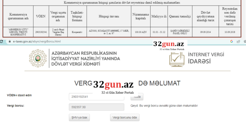 Deputat Tahir Mirkişinin qardaşının şirkətinin dövlətə yarımmilyondan çox borcu üzə çıxdı - FOTOFAKT