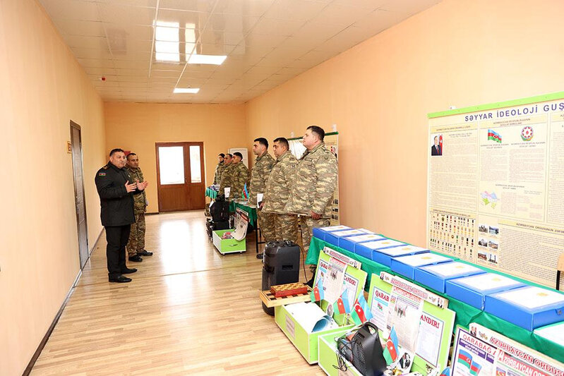 Hərbi hissələrdə sıra baxışları keçirilir, döyüş texnikası və silahlar yoxlanılır - FOTO/VİDEO