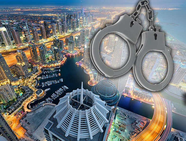 Dubayda qaradərili uşaqla şəkil çəkdirən 2 azərbaycanlı - Həbs olunub