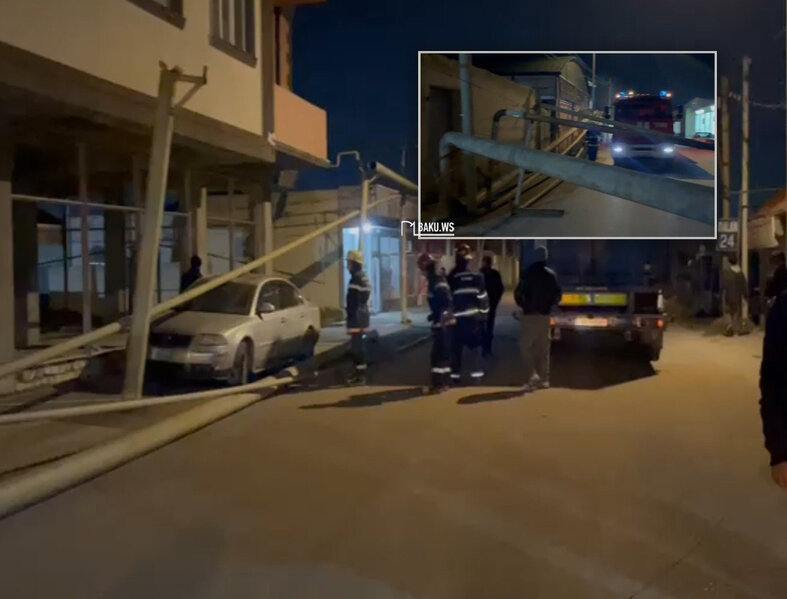 Bakıda xarici vətəndaşa məxsus TIR qaz xəttinə çırpıldı - Minlərlə abonent qazsız qaldı - RƏSMİ