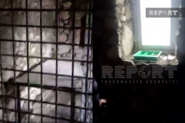 Xocalıda azərbaycanlı əsir və girovların saxlanıldığı yerdən görüntülər - VİDEO